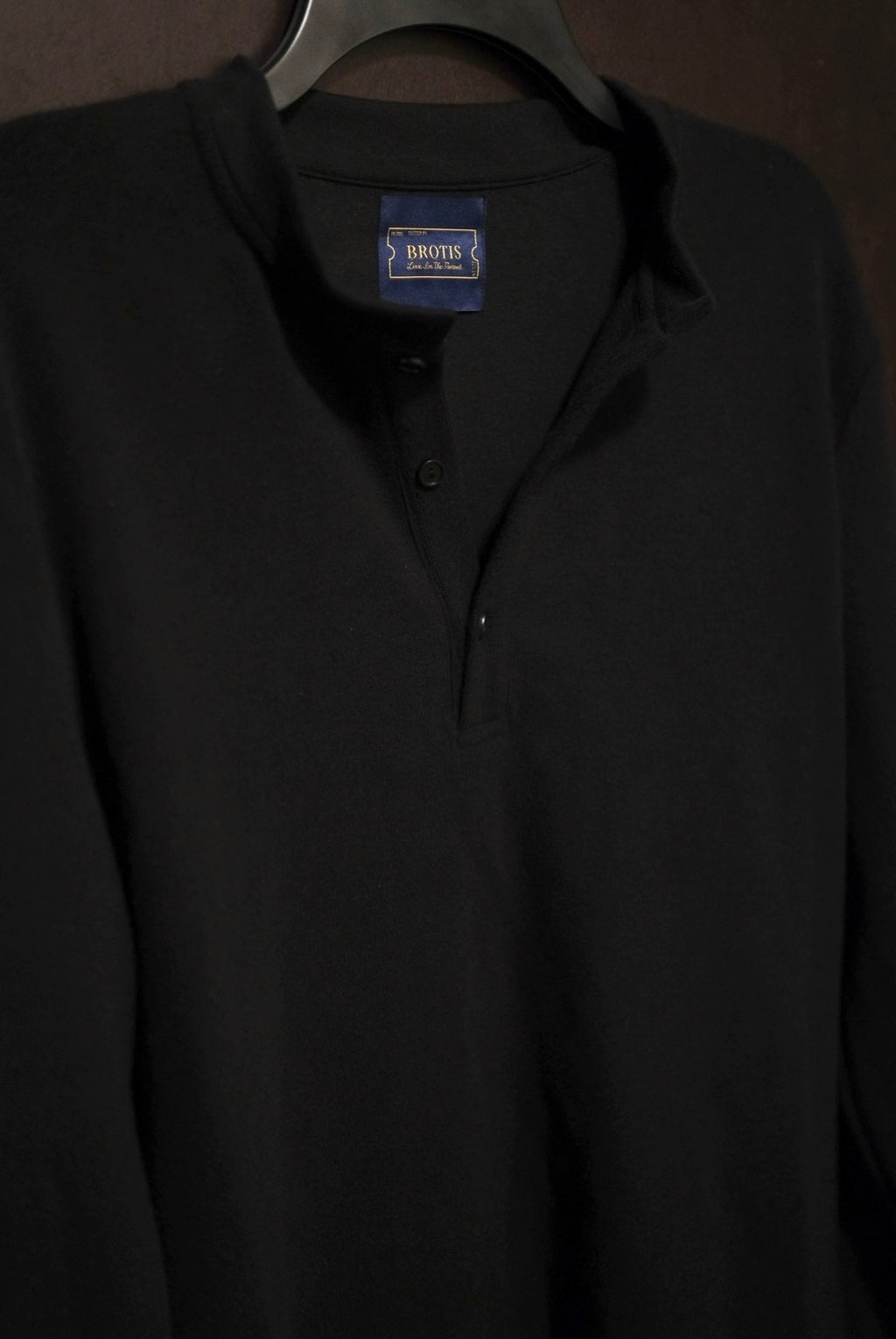 Midnight Waffle Knit Henley