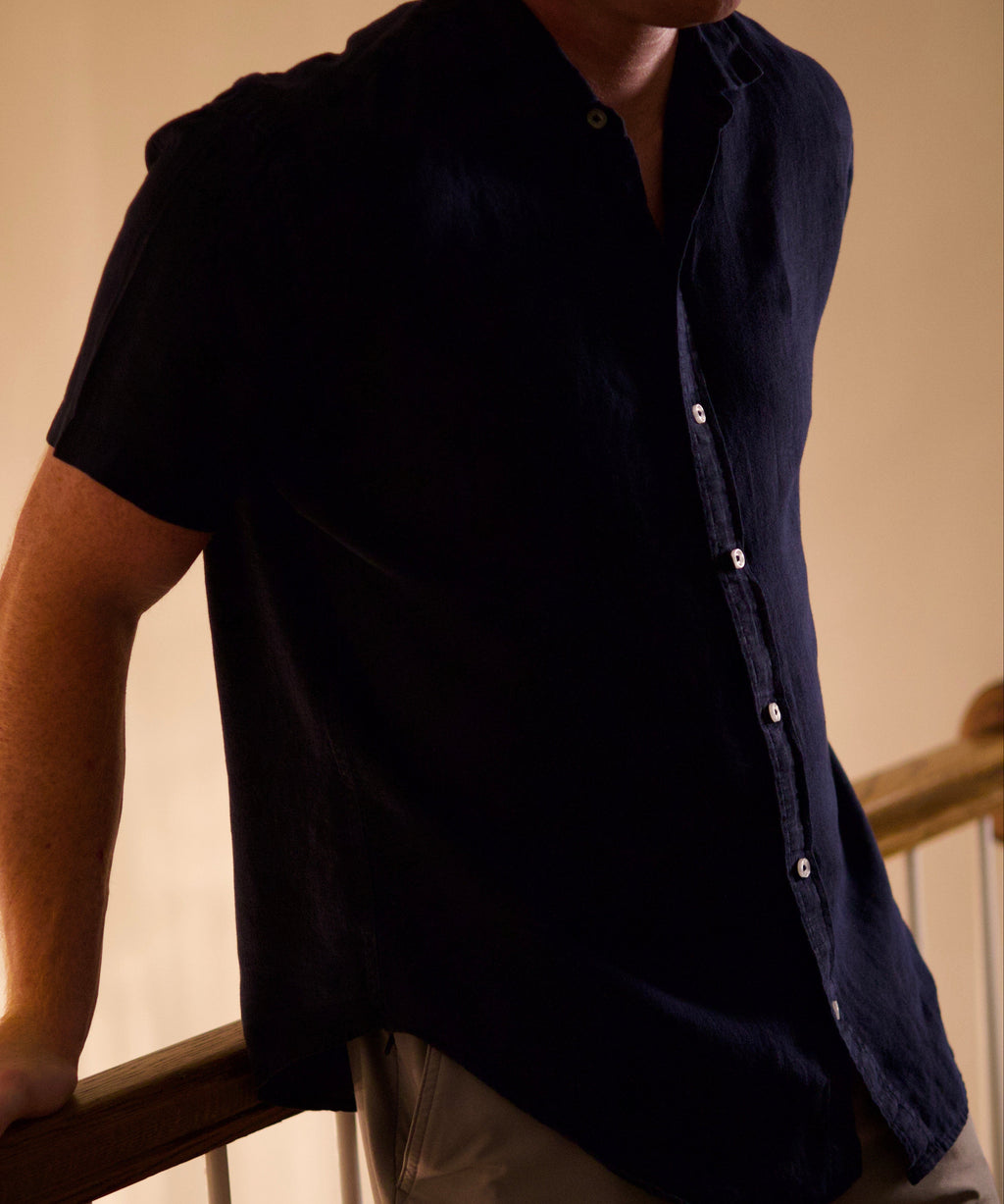 La camicia di lino Deep Ocean